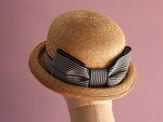 Load image into Gallery viewer, Natural Straw Bowler Hat Nicole

