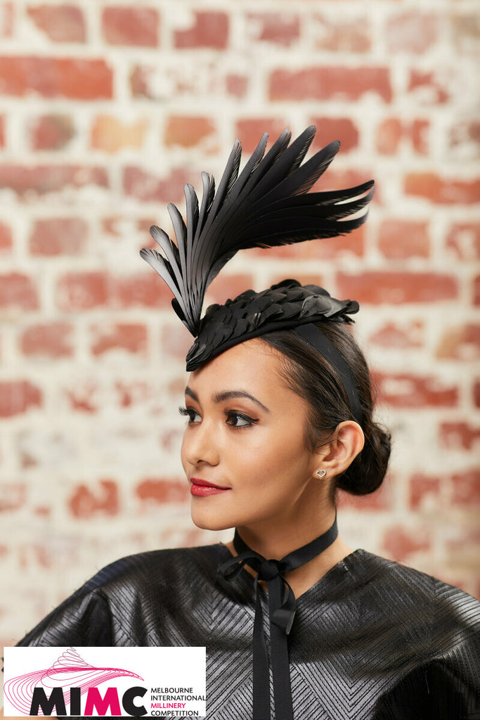 Melbourne International Millinery Competition 2021 Entry "Black Swan"