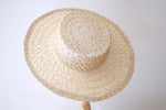 将图片加载到图库查看器，Grosgrain Sisal lace white boater hat with chin straps
