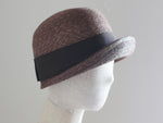 画像をギャラリービューアに読み込む, Grosgrain Brown straw cap style hat made in Japan
