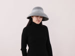 Cargar imagen en el visor de la galería, Black Wool Downturned brim Hat &quot;Cecil&quot;
