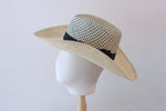 Lade das Bild in den Galerie-Viewer, Grosgrain Patterned Panama Cowboy Hat
