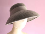 Muat gambar ke penampil Galeri, Black Wool Downturned brim Hat &quot;Cecil&quot;

