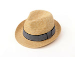 Charger l&#39;image dans la galerie, Ready to ship  Unisex Natural Straw Trilby Hat Jean

