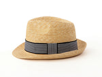 Cargar imagen en el visor de la galería, Ready to ship  Unisex Natural Straw Trilby Hat Jean
