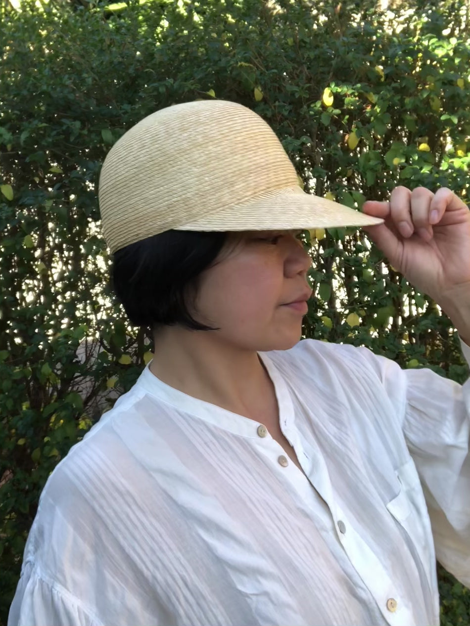 Ready to ship natural straw baseball cap small brimmed summer cap