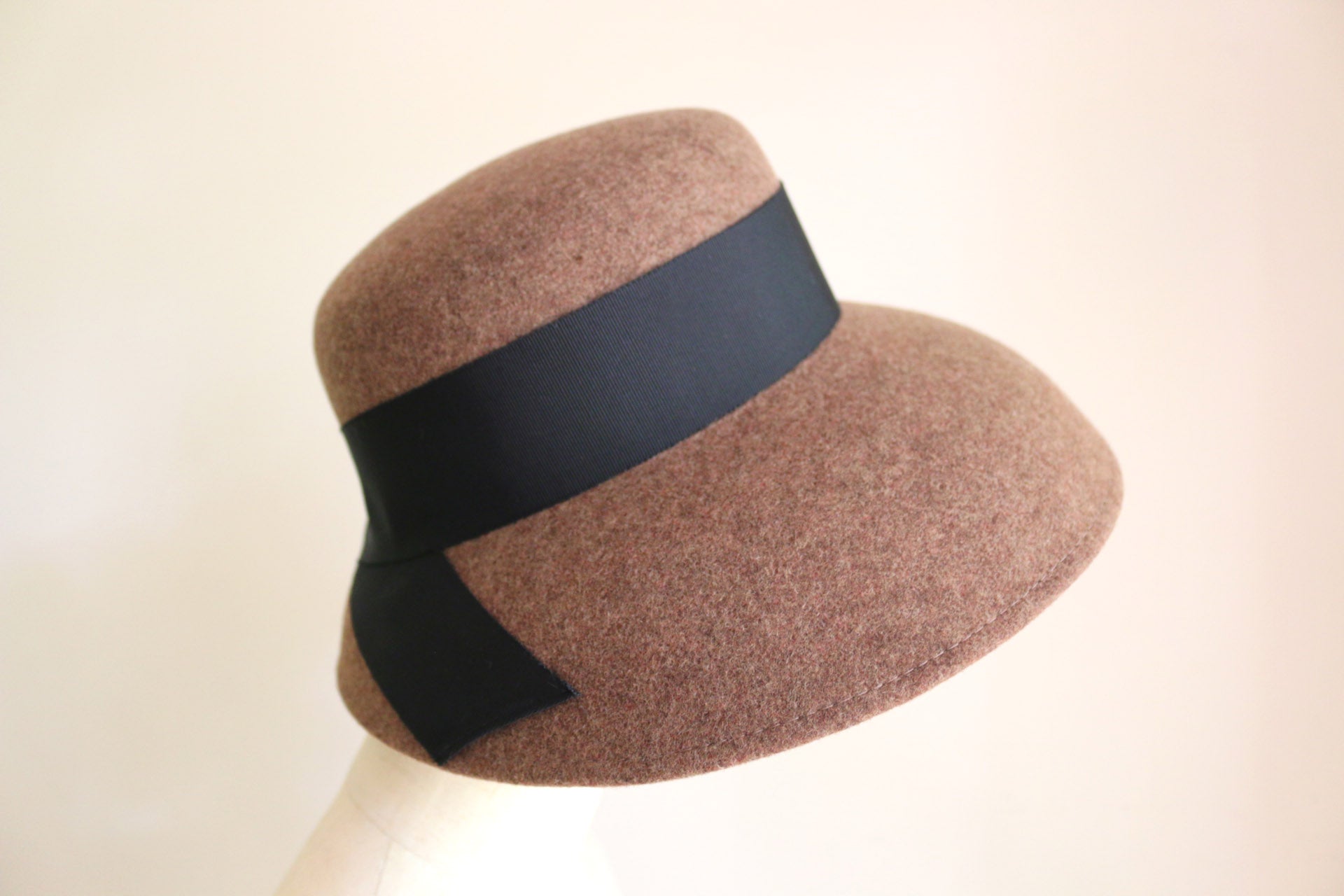 Brown Wool Casablanca Hat "Cecil"