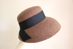 Charger l&#39;image dans la galerie, Brown Wool Casablanca Hat &quot;Cecil&quot;
