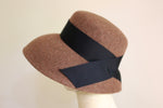 Muat gambar ke penampil Galeri, Brown Wool Casablanca Hat &quot;Cecil&quot;
