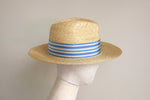 Load image into Gallery viewer, Wide Brimmed Fine Straw Fedora Hat Alex
