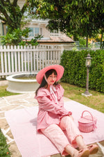 Charger l&#39;image dans la galerie, Cherry Dreamy Pink Straw Boater
