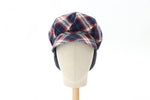 Load image into Gallery viewer, Protea Embroidery Organic Cotton Plaid Cap Chemo Cap
