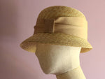 Load image into Gallery viewer, A Cloche Straw Hat &quot;Marie&quot;
