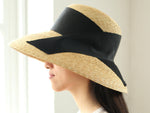 将图片加载到图库查看器，Grosgrain Turned Down Brim Hat Hepburn Hat Audrey Hat
