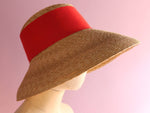 Load image into Gallery viewer, Grosgrain Turned Down Brim Hat Hepburn Hat Audrey Hat

