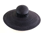 Muat gambar ke penampil Galeri, wide brimmed straw hat &quot;Adeline Black&quot;
