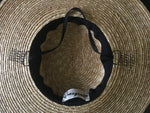 Cargar imagen en el visor de la galería, Natural Straw Wide-Brimmed Saucer Boater Hat &quot;Kate&quot; made in Japan
