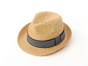 Unisex Natural Straw Trilby Hat Jean