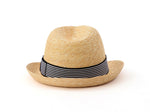 Load image into Gallery viewer, Unisex Natural Straw Trilby Hat Jean
