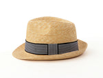 Charger l&#39;image dans la galerie, Unisex Natural Straw Trilby Hat Jean
