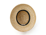 Load image into Gallery viewer, Downturned Brim Hat made of classic straw braids Gardenia
