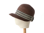 Load image into Gallery viewer, Short-Brimmed Straw Cap &quot;Gigi Brown&quot;
