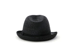 Muat gambar ke penampil Galeri, Black Straw Unisex Trilby Hat Marlowe
