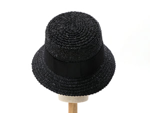 Black Bucket Hat "Jo"