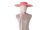 Charger l&#39;image dans la galerie, Cherry Dreamy Pink Straw Boater
